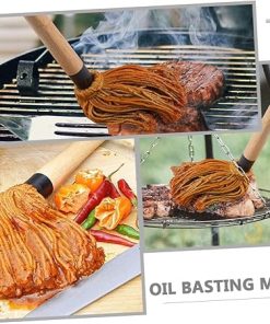 BESPORTBLE 3 Sets Multi-use Grilling Tools Bbq Tool Set Basting Mop Brush Oil Brush Grill and Decorative Bbq Accessories for Grilling 2