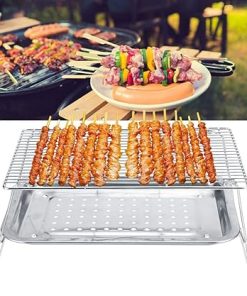 BBQ Accessories Barbecue Grill, Portable Barbecue Grill Set, for Picnic Grilling