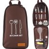 SEFAX Portable Camping Kitchen Utensil Set, Grilling and Camping Cooking Utensils Set, BBQ Tools Set, Grill Accessories, Suitable for Outdoor, Camping, Backyard (Color : A) 4