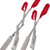Shark BBQ Tongs Set (Two Pack) 13 & 17 In Grill Tongs and Meat Turners for Barbecue Grilling on Gas & Charcoal Grills – Two Black 4