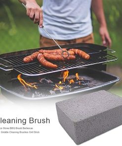 1/5/10PCS BBQ Grill Cleaning Brush Brick Block Barbecue Cleaning Stone Pumice Brick for Barbecue Rack Outdoor Kitchen BBQ Tools(10PCS) 2