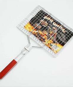 Barbecue Grilling Basket,Outdoor Barbecue Clip Net Splint Bold Large Grilled Fish Clip Grillgrill Grilled Grill Net Barbecue Tool
