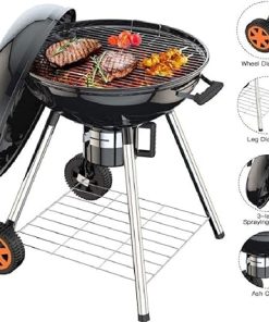 BBQ Grill Outdoor BBQ Grills Patio Barbecue Charcoal Grill Stove Stainless Steel Outdoor Garden Camping Picnic Barbecue BBQ Accessories Tools 2