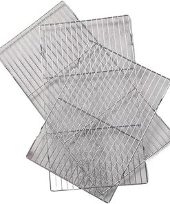 Replacement BBQ Grill, BBQ Grill Grate Stainless Steel Mat Net Grid Shape Rectangle Grill Grilling Mesh Net Outdoor Cooking Accessories Barbecue Tools BBQ Tools (Color : S)(Medium)