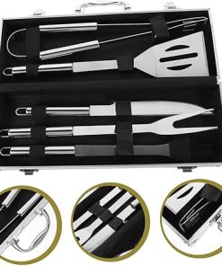 Barbecue Grill Tools Set 12pc Stainless Steel BBQ Utensil Kit Outdoor Grill Kit BBQ Tools for Camping 2