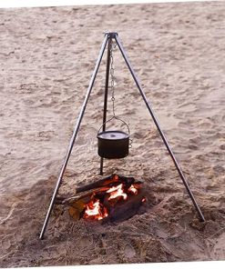 Bonfire Accessories Camping Tripod Grill Cookware Rack Portable Cooking 2