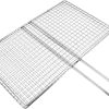 Portable Stainless Steel Fish Grill Basket Durable Tool for Even Cooking of Fish Vegetables and Beef for Outdoor Camping Picnics and Gatherings Locking Design