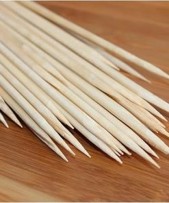 100pcs 50cm X 5mm BBQ Grill Tornado Potato Skewer Set Wood Sticks Needle Barbecue Accessories Cook Tool 2
