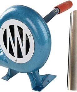 Hand Crank Blacksmith Forge Blower - Iron Gear Popcorn Fan Manual Fan, Manual Iron Gear BBQ Blower, With Duct Iron Gear Manual BBQ Blower, for Camping/Outdoor Acativities Grill Accessories ( Size : 12