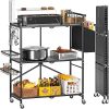 25×12” Folding Front Shelf for Traeger Pro 575/22, Ironwood 650, BAC362, Mesa/Century/Eastwood 22 | Heavy-Duty Grill Accessory | Barbecue Stand Shelves | 30lb Capacity & Space-Saving Design 3