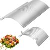Kingsford Heavy Duty Aluminum Grill Liners | Heavy Duty Grill Liners | Disposable Grilling Liners Prevent Food from Falling Through Grill Grates, 48 Count,Silver 3