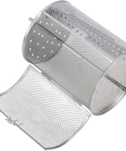 Air Fryer Accessories Air Fryer Grill Accessory Stainless Steel Oven Roast Basket Rotisserie Grill Basket Rotary ​Baking Cage for BBQ Grill Bakeware​ Tool 2