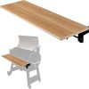 37.5x12 Composite Folding Grill Shelf Accessory - Pellet Smoker Barbeque Charcoal Grill Accessories, Compatible with Traeger Pro 34, Pro 780, Ironwood 885 Series Texas Elite, Eastwood