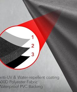 Heavy Duty BBQ Grill Cover for Outdoor Grill, 58 Inch – Waterproof, Weather Resistant, UV & Fade Resistant with Adjustable Straps – Gas Grill Cover for Weber, Charbroil, etc. Charcoal 2