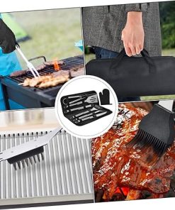 Portable Stainless Steel Barbecue Tool Set for Outdoor Cooking Convenient Grillware Accessories Foodies and Camping Lovers 2