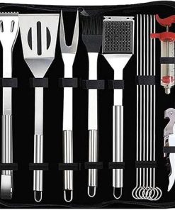 Grilling Accessories BBQ Grill Tools Set, 13 Pcs Stainless Steel Barbecue Grill Tools Kit with Injector, Barbecue Utensil Gifts