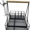 Round Grill Grate, BBQ Accessories Grill Rack, Baking Cooking Round Rack, Barbecue Grilled Grid, 25cm Diameter Stainless Steel 1.5mm Wire Barbecue Mesh Rack for Cooking 3