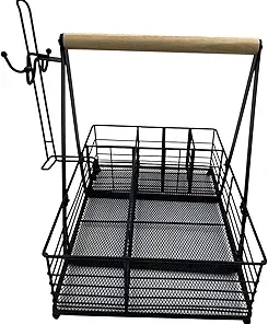 Outdoor Grilling Caddy Set with Handy Paper Towel Holder