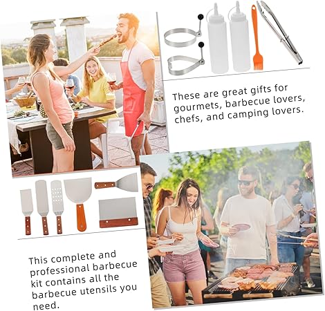 Grill Utensils Set 12pc BBQ Tools for Outdoor Home Stainless Steel Grill Accessories 2 Grill Utensils Set 12pc BBQ Tools for Outdoor Home Stainless Steel Grill Accessories - Image 2