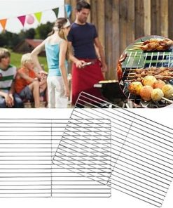 BBQ Grill Grate, BBQ Grill Mesh, Barbecue BBQ Grill Net Stainless Steel Rack Grid Grate Replacement for Camping Home Outdoor Camping Barbecue Accessories Tool 2