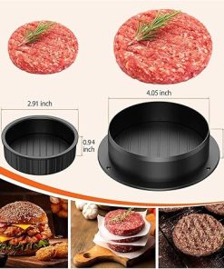 3 in 1 Press ABS Non-Stick Press Stuffed Grill Kitchen Accessories Grill Maker Mould (Color : Burger Press) 2