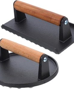 Multi-Function Meat Press BBQ Accessories Cast Iron Pressing Plate Steak Tools Kitchen Utensils