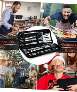 Outdoor Barbecue Tool Kit 22pcs Stainless Steel BBQ Tools for Grill Camp and Home 2