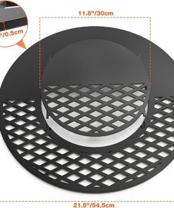 onlyfire BBQ Griddle and Grate Combo Kit for Weber 22 inch Kettle Charcoal Grills 2