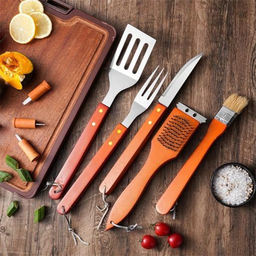 Outdoor 18 Piece Set of Barbecue Utensils and Tools Complete Set of Barbecue Tools - Image 2