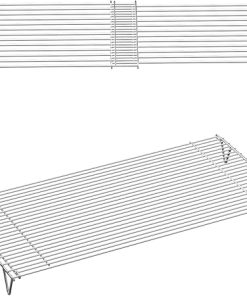 Adjustable Warming Rack for Blackstone 36 28 22 Inch Griddle, Heavy Duty Stainless Steel Grill Cooling Rack Warming Tray for Weber Charbroil Camp Chef and Most Flattop Tabletop Griddle