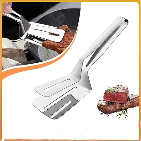 BBQ 304 Stainless Steel Frying Shovel Clip Multifunctional Steak BBQ Tongs Pancake Fried Pizza Steak Fish Spatula Bread Kitchen Tool Accessories 2 BBQ 304 Stainless Steel Frying Shovel Clip Multifunctional Steak BBQ Tongs Pancake Fried Pizza Steak Fish Spatula Bread Kitchen Tool Accessories - Image 2