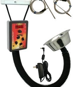 IQ120 BBQ Temperature Regulator Kit with Standard Pit Adapter for Weber Smokey Mountain, Weber Kettle and Many Other BBQ Smokers 2