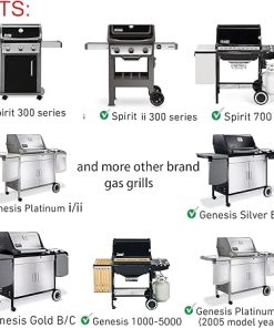 Reversible 7598 Replacement Parts for Weber Grill Griddle Spirit 300 Series Spirit E-310 E-315 E-320 E-330 S-310 S-315 Spirit ii E310, Weber Genesis Cast Iron Griddle Fits Other Brand Grills 1 Pack 2
