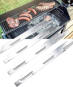 4 Pcs Wind Screen for Blackstone, Stainless Steel Wind Screen Heat Shield Flat Top Griddle Windshield 2
