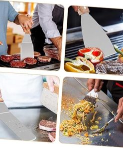 8pc BBQ Tools Set Grilling Utensils for Outdoor Grill Grill Accessories Cleaning Brush Scraper Fork Tongs Spatul 2
