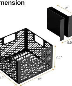 Charcoal Firebox Basket & Minion Method for Oklahoma Highland Bandera Longhorn, Charcoal Box and Latches All-in-one No Assembly Needed Porcelain Enamel(1 Basket and 2 Maze Bar Plate) 2
