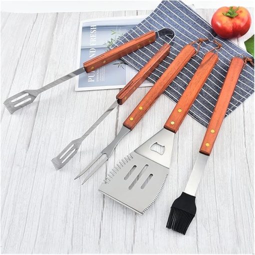 MaGiLL Outdoor BBQ Grill Tools Set Grill Spatula Tools Set Heavy Duty BBQ Grilling Accessories - Image 2