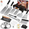 6-Piece Grill Tool Set,Stainless Steel BBQ Accessories & Grill Tools,Storage Bag 4