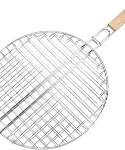 Bbq Grill Rack Set Stainless Steel Round Grilling Rack Outdoor Grill Accessory Wire Rack for Cooking Fish Grilling Rack for Bbq