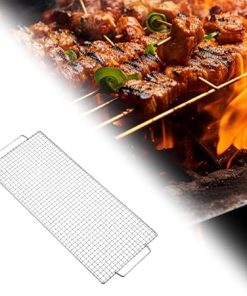 BBQ Mesh Mat Grill Net Cooking Tools Lightweight Cooking Grid Grates Pad Grill Topper for Backpacking Picnic Party Outdoor 2