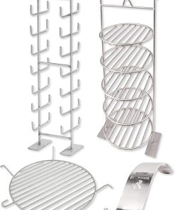 El Barril Accessories Basic Combo Medium | Multi-Purpose Towers & Upper Grate | Smoker & Grill Add-Ons