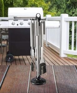 10 Piece Stainless Steel BBQ Set with Carousel 2