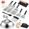 Barbecue Tool Sets Griddle Accessories Kit 36Pcs Flat Top Grill Accessories Metal Spatula Tools Set for Barbecue 4