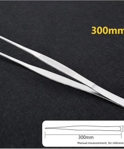 BBQ Barbecue Tongs Stainless Steel Multifunction Meat Food Clip Straight Tweezers Buffet Kitchen Gadgets Tools for Outdoor BBQ Use Accessories(30CM) 2