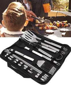 Premium BBQ Tool Set – Ergoesnomic, Non – Toxiced Stainless Steel Grilling Accessories for Family Outdoor Activities 2