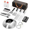 Stromberg Carlson Stake & Grill – Portable Camping Grill Grate for Outdoor Camping, Backpacking, and RV Use, Campfire Cooking Equipment for Fire Pit Cooking, Silver, 15″x22″ w/ 36″ Long Stake 3