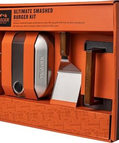 Traeger Grills BAC734 Ultimate Smashed Burger Kit, Griddle Tools, Steam Dome, Spatula, Burger Smasher Grill Accessory