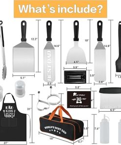 Dad Gifts from Daughter Son for Father’s Day Birthday Christmas,Cool BBQ Dad Gifts Set for Outdoor Grill Barbecue,Best Gifts for Father in Law,Step Dad,First Time New Dad,Expectant Dad,Elderly Dad 2