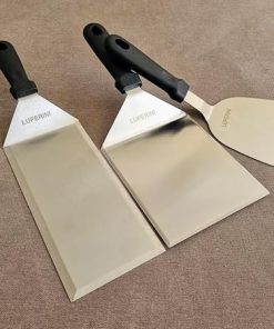 LUPERINI. Stainless Steel Spatula Set. Barbecue Turner. Grill Spatula for Meat, Fish, Egg, Pancake, Burger and Vegetable. Spatula for Restaurant, Bar, Hotel, Kitchen, Gift. Grilling Accessories. 2