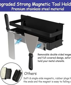 Geesta Upgraded Griddle Caddy for Blackstone 28″/36″ Griddles/Weber Grill/Prep Cart, BBQ Grill Accessories Space Saver with Magnetic Tool Holder & Paper Towel Holder 2
